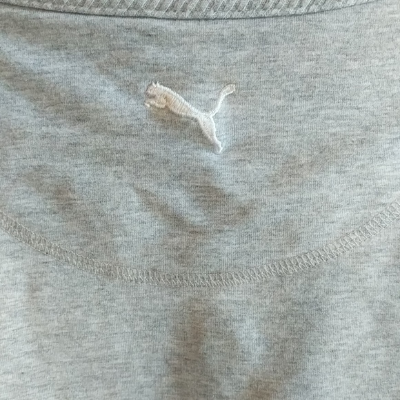 Last chance! Puma gray thin sweatshirt with scoop-neck - Picture 6 of 8